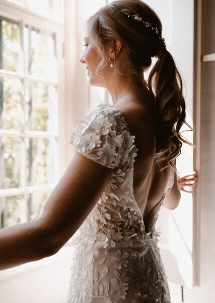 Ponytail for wedding