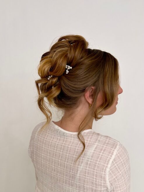 High updo Wedding bride