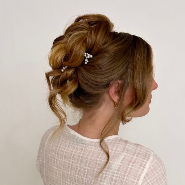High updo Wedding bride