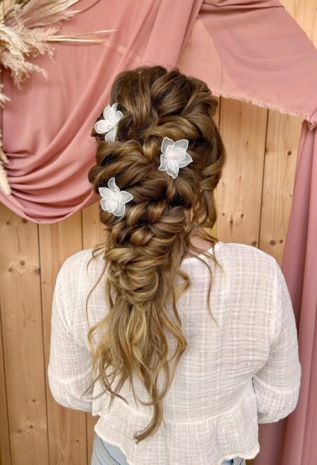Mermaid braid Wedding hair bride