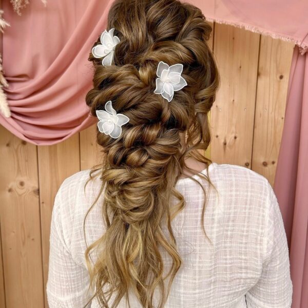 Mermaid braid Wedding hair bride